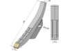 Industriehof® Scharspitze "eXtreme® Carbide Line" 450 x 75 x 20 mm, hartmetallbeschichtet, für Tiefenlockerer Gaspardo, Maschio, 101.EXT-1021