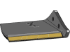 Industriehof® Scharflügel "eXtreme® CARBIDE LINE", rechts, Hartmetall, 300 mm, Abstand Bohrungen 55 mm für Grubber Lemken Karat, Kristall, 101.EXT-1071