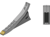 Industriehof® Scharspitze "eXtreme® CARBIDE LINE", 450 x 70 x 38 mm, Bohrung 28 x 15 mm, Hartmetall, für Tiefenlockerer Gaspardo, Maschio, 101.EXT-1079