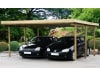  Doppelcarport mit PVC-Flachdach Typ. AD      Außenmaß 500x510cm