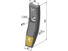 Industriehof® Scharspitze "eXtreme® Carbide Line" 170 x 27 x 27,5 mm, hartmetallbeschichtet, für Grubber Väderstad, 101.EXT-1091