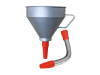 SAMOA® Trichter WKT 200 mit Metall-Schlauch flexi   80960