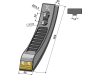 Industriehof® Scharspitze "eXtreme® Carbide Line" 260 x 55 x 25 mm, hartmetallbeschichtet, für Grubber Väderstad, 101.EXT-1139