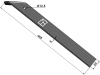 Industriehof® Ersatzmesser 468 x 60 x 6 mm für Messeregge Kerner FP 6530, 312-IND-013301