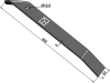 Industriehof® Ersatzmesser 468 x 60 x 6 mm für Messeregge Kerner FP 6530, 312-IND-013201