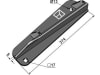 Industriehof® Streuflügel links, 374 mm x 8 mm für Streuwerk Stalldungstreuer Strautmann, 69-10-003L