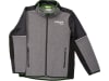 Fendt Fleecejacke "Profi" für Kinder blassgrau; schwarz, gesticktes Fendt Profi-Logo auf Brust und Rücken