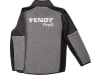 Fendt Fleecejacke "Profi" für Kinder blassgrau; schwarz, gesticktes Fendt Profi-Logo auf Brust und Rücken