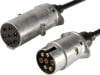 Herth + Buss Elektrowendel Stecker 7-polig/Adapter 7-polig, 6 x 1,0 mm², 1 x 2,5 mm², Länge 4 m, 51 276 523