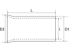 Herth + Buss Kabelendhülse DIN ISO 46228, 1,0 mm², verzinnt; unisoliert, 50 251 710