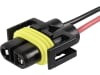 Herth + Buss Stecker mit Kabel, 2-polig, für Lampenfassung Hauptscheinwerfer mit Lampenart H8, H11, H16, H27W/1, H27W/2, 50 390 441