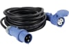 Herth + Buss Verlängerungskabel 10 m, 230 V, 16 A, CEE-Stecker/CEE-Dose 3-polig, mit Deckel,, 51 307 053