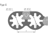 Herth + Buss Abstandhalter "Clipfixtwins" Ø innen 22,5; 22,5 x 25 mm, 50 230 817