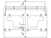 Düvelsdorf Anschraubplatte D-Lock; D-Lock S; Weidemann Platte, 2 St., 5120050