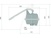 Handmembranpumpe "Rovatti PAM" 3/4 " IG, Aluminium, zum Anheben der Wassersäule bei normalansaugenden Zapfwellenpumpen