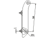 Düvelsdorf Anschraubplatte D-Lock für Radlader Yanmar V80 – 100, 2 St., 5120280