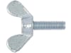 Flügelschraube DIN 316, M 10 x 20, verzinkt; blau passiviert (A2K), runde Flügelform, 02371020