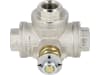 BAUER Dreiwegehahn 3/8" IG (hier), T-Bohrung, für Abschaltventil Regenmaschine Rainstar A1, A2, 0620392