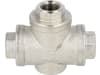 BAUER Dreiwegehahn 3/8" IG (hier), T-Bohrung, für Abschaltventil Regenmaschine Rainstar A1, A2, 0620392