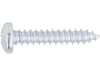 Blechschraube DIN 7981 5,5 x 19 mm, verzinkt; blau passiviert (A2K), Linsenkopf mit Kreuzschlitz, 0115205519