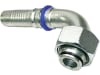 Dichtkegelnippel "DKOS - S" 90 °, metrisch, zylindrisch, Aussenkung 24°, O-Ring und Überwurfmutter, Ausreißsicherung Interlock