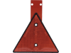 Rückstrahler Höhe 185 mm dreieckig, rot, mit Pendel aus Edelstahl