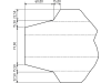 Führungsleiste 2.350 x 98/46 x 34 mm x 2 mm für Mengele: LW, LAW, DT