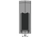 Industriehof® Scharspitze 450 x 70 x 38 mm, für Grubber Maschio, 101.5124