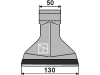 Industriehof® Hammerschlegel Arbeitsbreite 130 mm, Bohrung 20,5 mm, Einbaumaß 50 mm, für Mulcher Fehrenbach, Sauerburger, 63-RM-108-PTA