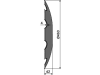 NIAUX 200 Eggenscheibe 460 x 4 mm, LK 120 mm, gewölbt, gezahnt, flacher Ansatz, 9 Zähne, für Amazone/BBG, 31-0587