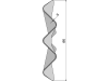 NIAUX 200 Eggenscheibe 450 x 4 mm, ZB Vierkant, 31 x 31 mm, gewölbt, gewellt, für universal, 31-446030