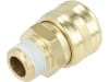 Druckluftmuffe G 3/8"-19 AG, Euro NW 7,2, Messing