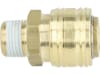 Druckluftmuffe G 3/8"-19 AG, Euro NW 7,2, Messing