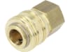 Druckluftmuffe G 3/8"-19 IG, Euro NW 7,2, Messing