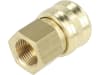 Druckluftmuffe G 3/8"-19 IG, Euro NW 7,2, Messing