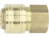 Druckluftmuffe G 3/8"-19 IG, Euro NW 7,2, Messing