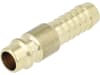 Druckluftstecker Ø 9 mm, NW 7,2 mm, Messing, mit Schlauchtülle