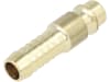 Druckluftstecker Ø 9 mm, NW 7,2 mm, Messing, mit Schlauchtülle
