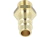 Druckluftstecker R 1/4" AG mit Ventilart einseitig absperrend