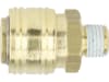 Druckluftmuffe G 1/4"-19 AG, Euro NW 7,2, Messing