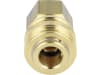 Druckluftmuffe R 1/4" IG, NW 7,2 mm, Messing, Ventilart einseitig absperrend