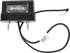 Kennzeichenleuchte mit P2G-System links/rechts, schwarz, quadratisch, 83 x 50 x 30 mm