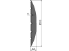 NIAUX 200 Eggenscheibe 510 x 6 mm, LK 100 mm, gewölbt, gezahnt, flacher Ansatz, für Kuhn, 31-1008