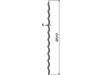 NIAUX 200 Sechscheibe 510 x 5 mm, LK 80 mm, gerade, gewellt, glatt, für Kverneland, 31-351082