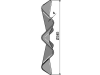 NIAUX 200 Eggenscheibe 345 x 4 mm, ZB Vierkant, 31 x 31 mm, gewölbt, gewellt, für Kongskilde, 31-114FO9C393