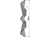 NIAUX 200 Eggenscheibe 510 x 5 mm, ZB Vierkant, 41 x 41 mm, gewölbt, gewellt, für Quivogne, 31-451040
