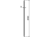 NIAUX 200 Sechscheibe 460 x 5 mm, LK 100 mm, gerade, glatt, für Kverneland, 31-346010