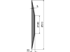 NIAUX 200 Eggenscheibe 510 x 5 mm, LK 98 mm, gewölbt, gezahnt, für Grégoire Besson, Rabe, 31-0923
