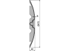 NIAUX 200 Eggenscheibe 470 x 5 mm, LK 98 mm, gewölbt, gezahnt, für Scheibenegge Väderstad, 31-0970