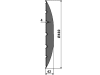 NIAUX 200 Eggenscheibe 460 x 4 mm, LK 120 mm, gewölbt, gezahnt, flacher Ansatz, 20 Zähne, für Amazone/BBG, 31-0586